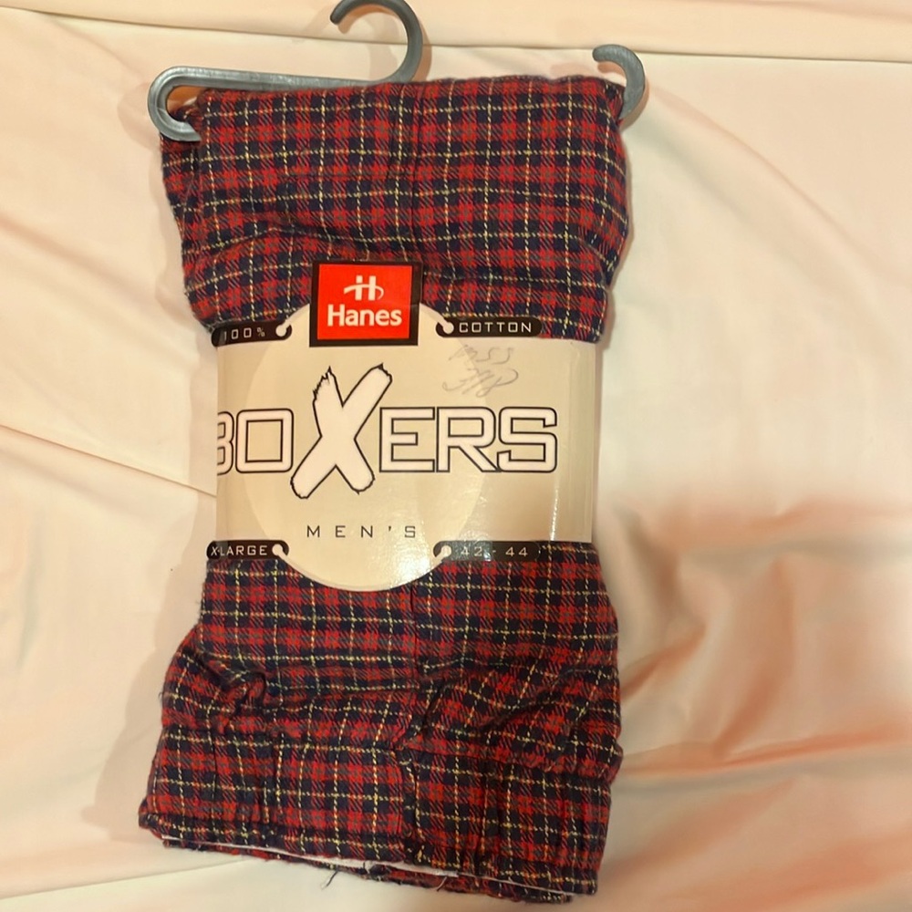Hanes Vintage Red and Black Boxers